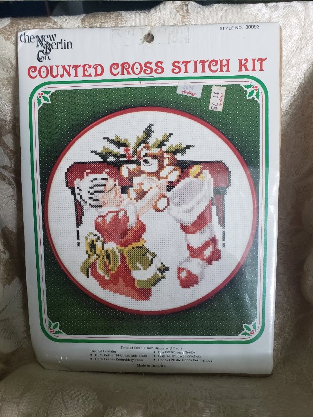New Berlin Counted Cross Stitch Kit Christmas Stocking